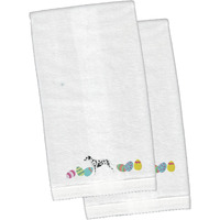 "Caroline's Treasures Dalmatian Easter Emboidered Hand Towels, 26hx16w, Multicolor"