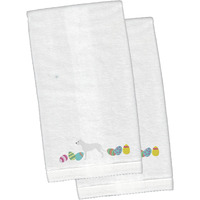 "Caroline's Treasures Pit Bull Terrier Easter Emboidered Hand Towels, 26hx16w, Multicolor"