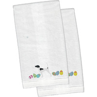 "Caroline's Treasures English Pointer Easter Emboidered Hand Towels, 26hx16w, Multicolor"