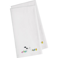 Caroline's Treasures CK1639WHTWE English Pointer Easter White Embroidered Kitchen Towel Set of 2