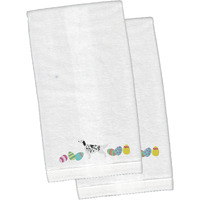 "Caroline's Treasures English Setter Easter Emboidered Hand Towels, 26hx16w, Multicolor"