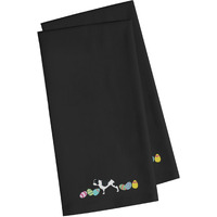 Caroline's Treasures CK1642BKTWE French Bulldog Easter Black Embroidered Kitchen Towel Set of 2