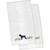 "Caroline's Treasures Giant Schnauzer Easter Emboidered Hand Towels, 26hx16w, Multicolor"