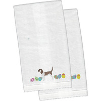 "Caroline's Treasures Grand Basset Griffon Easter Emboidered Hand Towels, 26hx16w, Multicolor"