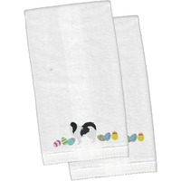 "Caroline's Treasures Japanese Chin Easter Emboidered Hand Towels, 26hx16w, Multicolor"