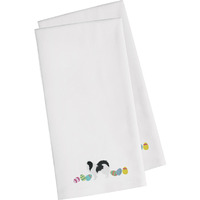 Caroline's Treasures CK1658WHTWE Japanese Chin Easter White Embroidered Kitchen Towel Set of 2