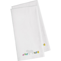 Caroline's Treasures CK1660WHTWE Komondor Easter White Embroidered Kitchen Towel Set of 2