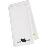 Caroline's Treasures CK1676WHTWE Puli Easter White Embroidered Kitchen Towel Set of 2