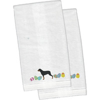 "Caroline's Treasures Rottweiler Easter Emboidered Hand Towels, 26hx16w, Multicolor"