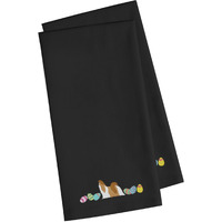 Caroline's Treasures CK1686BKTWE Shih Tzu Easter Black Embroidered Kitchen Towel Set of 2