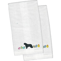 "Caroline's Treasures Spanish Water Dog Easter Emboidered Hand Towels, 26hx16w, Multicolor"
