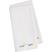 Caroline's Treasures CK1694WHTWE Yellow Labrador Retriever Easter White Embroidered Kitchen Towel Set of 2