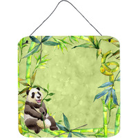 "Caroline's Treasures Panda Bear and Bamboo Door Hanging Prints wall-decor, Multicolor"