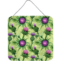 "Caroline's Treasures Thistle Door Hanging Prints wall-decor, Multicolor"