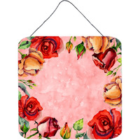 "Caroline's Treasures Roses Door Hanging Prints wall-decor, Multicolor"