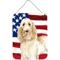 "Caroline's Treasures Patriotic USA Spinone Italiano Door Hanging Prints wall-decor, Multicolor"