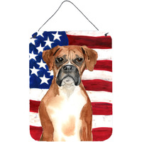 "Caroline's Treasures Patriotic USA Boxer Door Hanging Prints wall-decor, Multicolor"