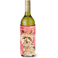 "Caroline's Treasures CK1743LITERK Love a Yorkie Yorkshire Terrier Wine Bottle Hugger cold-beverage-koozies, 750 ml, Multicolor"