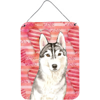 "Caroline's Treasures Love a Siberian Husky Door Hanging Prints wall-decor, Multicolor"