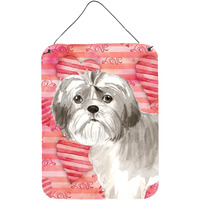 "Caroline's Treasures Love a Shih Tzu Puppy Door Hanging Prints wall-decor, Multicolor"