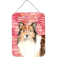 "Caroline's Treasures Love a Sheltie Door Hanging Prints wall-decor, Multicolor"