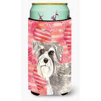 "Caroline's Treasures CK1755TBC Love a Schnauzer #1 Tall Boy Insulator Hugger cold-beverage-koozies, Multicolor"