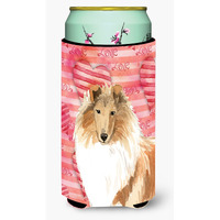 "Caroline's Treasures CK1756TBC Love a Rough Collie Tall Boy Insulator Hugger cold-beverage-koozies, Multicolor"