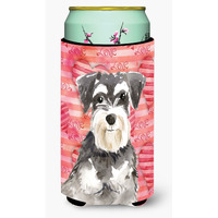 "Caroline's Treasures CK1759TBC Love a Schnauzer #2 Tall Boy Insulator Hugger cold-beverage-koozies, Multicolor"