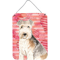 "Caroline's Treasures Love a Lakeland Terrier Door Hanging Prints wall-decor, Multicolor"