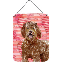 "Caroline's Treasures Love a Labradoodle Door Hanging Prints wall-decor, Multicolor"