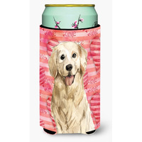 "Caroline's Treasures CK1767TBC Love a Golden Retriever Tall Boy Hugger cold-beverage-koozies, Multicolor"