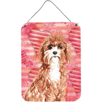 "Caroline's Treasures Love a Cavapoo Door Hanging Prints wall-decor, Multicolor"