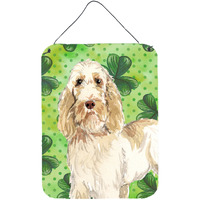 "Caroline's Treasures Shamrocks Spinone Italiano Door Hanging Prints wall-decor, Multicolor"