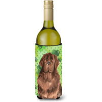 "Caroline's Treasures CK1795LITERK Shamrocks Newfoundland Wine Bottle Hugger cold-beverage-koozies, 750 ml, Multicolor"