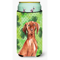 "Caroline's Treasures CK1803TBC Shamrocks Vizsla Tall Boy Insulator Hugger cold-beverage-koozies, Multicolor"