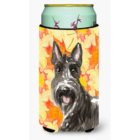 "Caroline's Treasures CK1828TBC Fall Leaves Scottish Terrier Tall Boy Hugger cold-beverage-koozies, Multicolor"
