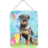 "Caroline's Treasures Easter Eggs Rottweiler Door Hanging Prints wall-decor, Multicolor"