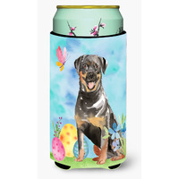 "Caroline's Treasures CK1905TBC Easter Eggs Rottweiler Tall Boy Hugger cold-beverage-koozies, Multicolor"