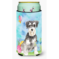 "Caroline's Treasures CK1907TBC Easter Eggs Schnauzer #2 Tall Boy Hugger cold-beverage-koozies, Multicolor"