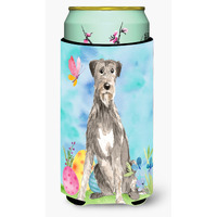 "Caroline's Treasures CK1913TBC Easter Eggs Irish Wolfhound Tall Boy Hugger cold-beverage-koozies, Multicolor"