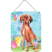 "Caroline's Treasures Easter Eggs Vizsla Door Hanging Prints wall-decor, Multicolor"