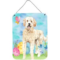 "Caroline's Treasures Easter Eggs Goldendoodle Door Hanging Prints wall-decor, Multicolor"