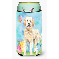 "Caroline's Treasures CK1916TBC Easter Eggs Goldendoodle Tall Boy Hugger cold-beverage-koozies, Multicolor"
