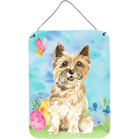 "Caroline's Treasures Easter Eggs Cairn Terrier Door Hanging Prints wall-decor, Multicolor"
