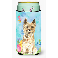 "Caroline's Treasures CK1920TBC Easter Eggs Cairn Terrier Tall Boy Hugger cold-beverage-koozies, Multicolor"
