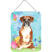 "Caroline's Treasures Easter Eggs Boxer Door Hanging Prints wall-decor, Multicolor"