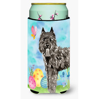"Caroline's Treasures CK1922TBC Easter Eggs Bouvier des Flandres Tall Boy Hugger cold-beverage-koozies, Multicolor"
