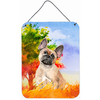 "Caroline's Treasures Fall Fawn French Bulldog Door Hanging Prints wall-decor, Multicolor"