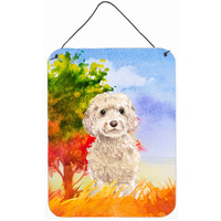 "Caroline's Treasures Fall Goldendoodle Door Hanging Prints wall-decor, Multicolor"