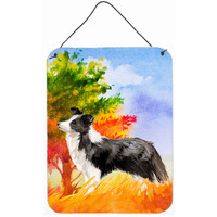 "Caroline's Treasures Fall Border Collie Door Hanging Prints wall-decor, Multicolor"